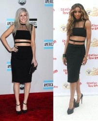 Ellie Goulding vs Ciara in Christopher Kane