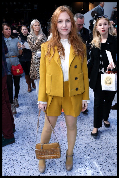 Josephine De La Baume at the Chloé show