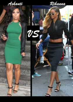 Ashanti vs Rihanna in Azzedina Alaïa
