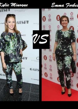 Kylie Minogue vs Emma Forbes in Dole & Gabbana Spring 2013